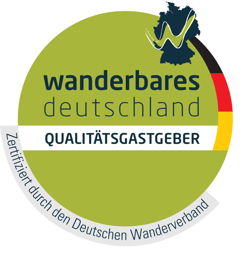 Logo des "Wanderbares Deutschland - Qualitätsgastgeber"